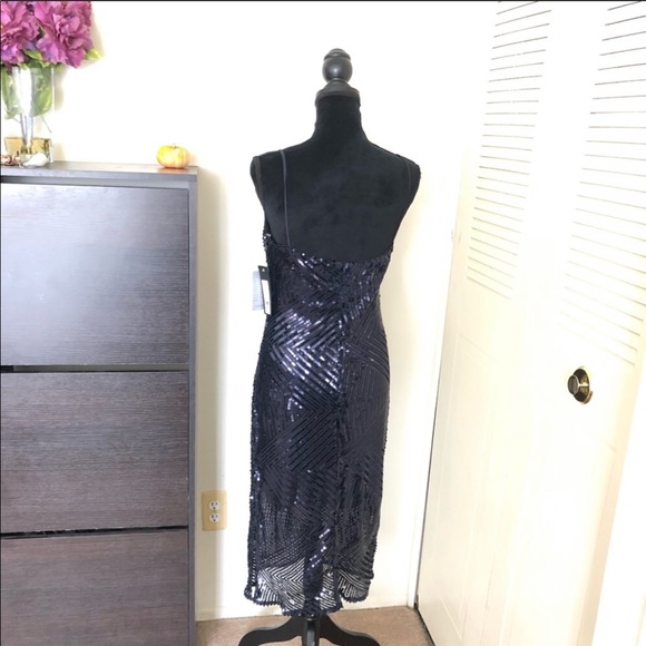 # Gorgeous Bebe Chevron Flirting Sequins Dress - Picture 6 of 8